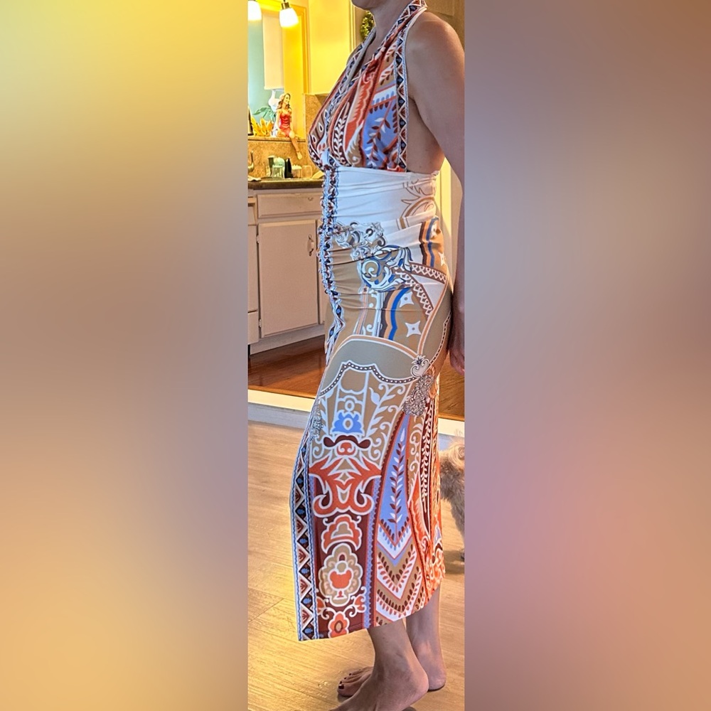 Colorful Patterned Maxi Skirt